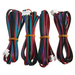 4pcs 100/200/300cm 4pin to 6pin XH2.54 NEMA 17 Stepper Motor Cable AWG26 DuPont Line For 3D Printer 42 Stepper Motor