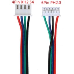 4pcs 100/200/300cm 4pin to 6pin XH2.54 NEMA 17 Stepper Motor Cable AWG26 DuPont Line For 3D Printer 42 Stepper Motor