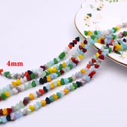 Yanqi 38 Color High quality Triangle Crystal Beads 4mm 130pcs Loose Crystal Glass Beads For Jewelry Making DIY Earring Necklace