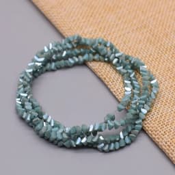 Yanqi 38 Color High quality Triangle Crystal Beads 4mm 130pcs Loose Crystal Glass Beads For Jewelry Making DIY Earring Necklace