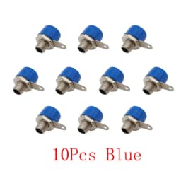 4mm Banana Socket Binding Post Connector 4mm Banana Female Jack Terminal DIY Test Plug Adapter Red Black Green Yellow Blue