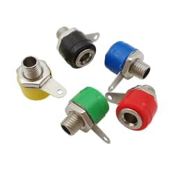 4mm Banana Socket Binding Post Connector 4mm Banana Female Jack Terminal DIY Test Plug Adapter Red Black Green Yellow Blue