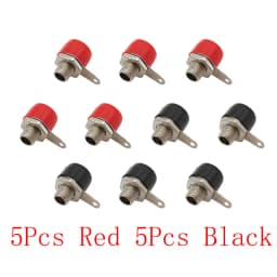 4mm Banana Socket Binding Post Connector 4mm Banana Female Jack Terminal DIY Test Plug Adapter Red Black Green Yellow Blue
