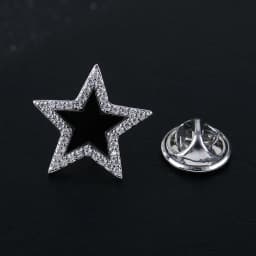 High-Grade Fashion Crystal Hexagram Six-Pointed Star Brooch Hijad Lapel Pin Corsage Collar Scarf Buckle Women Men Accessories