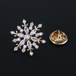 High-Grade Fashion Crystal Hexagram Six-Pointed Star Brooch Hijad Lapel Pin Corsage Collar Scarf Buckle Women Men Accessories