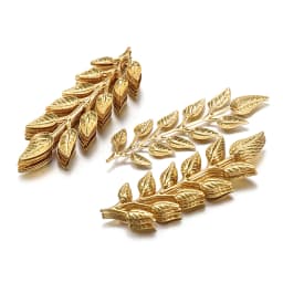10/20pcs Gold Matal Leaf Charm 19x64mm Pendants for Hair Sticks Accessories Jewelry Making Necklace Findings Handmade Craft DIY