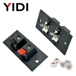 2pcs 6pcs 10pcs 2 3 4 Positions Connector Terminal Push In Jack Load Spring 4 Poles Audio Speaker Terminals Plug Socket Clip