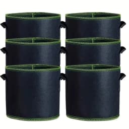 1-10PCS Non-Woven Grow Bags Aeration Fabric Pots with Handles Flower Pot Vegetable/Flower/Plant Grow Bags 3/5/7/10/15/20 Gallon