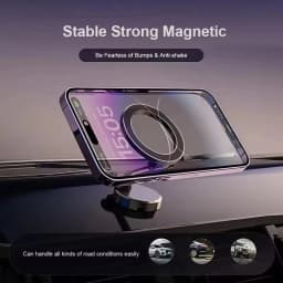 Strong Magnetic Cell Phone Holder Car 360° Swivel Adjustable Back Sticker Holder Magsafe for IPhone 15 Samsung Xiaomi Universal