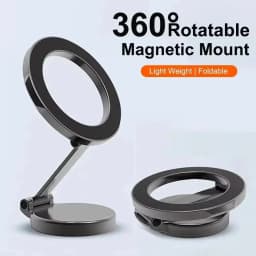 Strong Magnetic Cell Phone Holder Car 360° Swivel Adjustable Back Sticker Holder Magsafe for IPhone 15 Samsung Xiaomi Universal