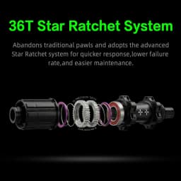 10PLUS Carbon Wheels T Series Disc Brake 700c Carbon Rim 36T Star Ratchet Center Lock Pillar 1423 Spokes Road Racing Wheelset