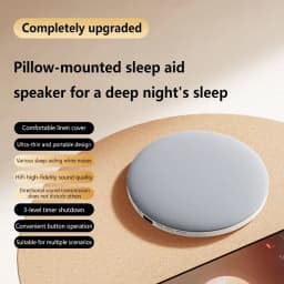 Under Pillow Bluetooth Sleep Speaker Portable Bedside Audio Device Soft Pillow Speaker for Relaxation Sleeping & Home Relaxation