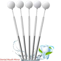 Dental Mirror, Mouth Mirror, Dentist Oral Care Tool, Stainless Steel Dentist Tool for Teeth Cleaning Mouth Inspection Mirror