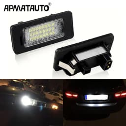 2X White LED Car License Plate Light Bulbs Auto Accessories For BMW E46 X5 E70 X6 E71 E72 E90 E92 E93 E91 M3 E39 M5 E60 E61 E82