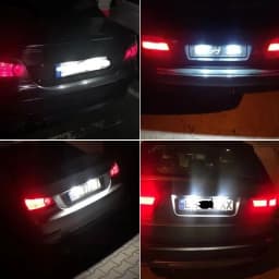 2X White LED Car License Plate Light Bulbs Auto Accessories For BMW E46 X5 E70 X6 E71 E72 E90 E92 E93 E91 M3 E39 M5 E60 E61 E82