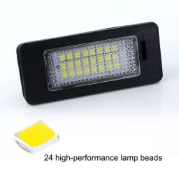 2X White LED Car License Plate Light Bulbs Auto Accessories For BMW E46 X5 E70 X6 E71 E72 E90 E92 E93 E91 M3 E39 M5 E60 E61 E82
