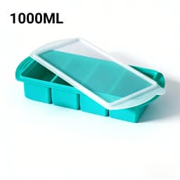 Single Grid 250ml/500ml Silicone Freezer Trays Mold Large Ice Tray Mold Food Storage Box Fresh-keeping for Freezing Soup