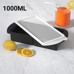 Single Grid 250ml/500ml Silicone Freezer Trays Mold Large Ice Tray Mold Food Storage Box Fresh-keeping for Freezing Soup