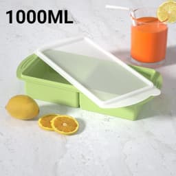 Single Grid 250ml/500ml Silicone Freezer Trays Mold Large Ice Tray Mold Food Storage Box Fresh-keeping for Freezing Soup