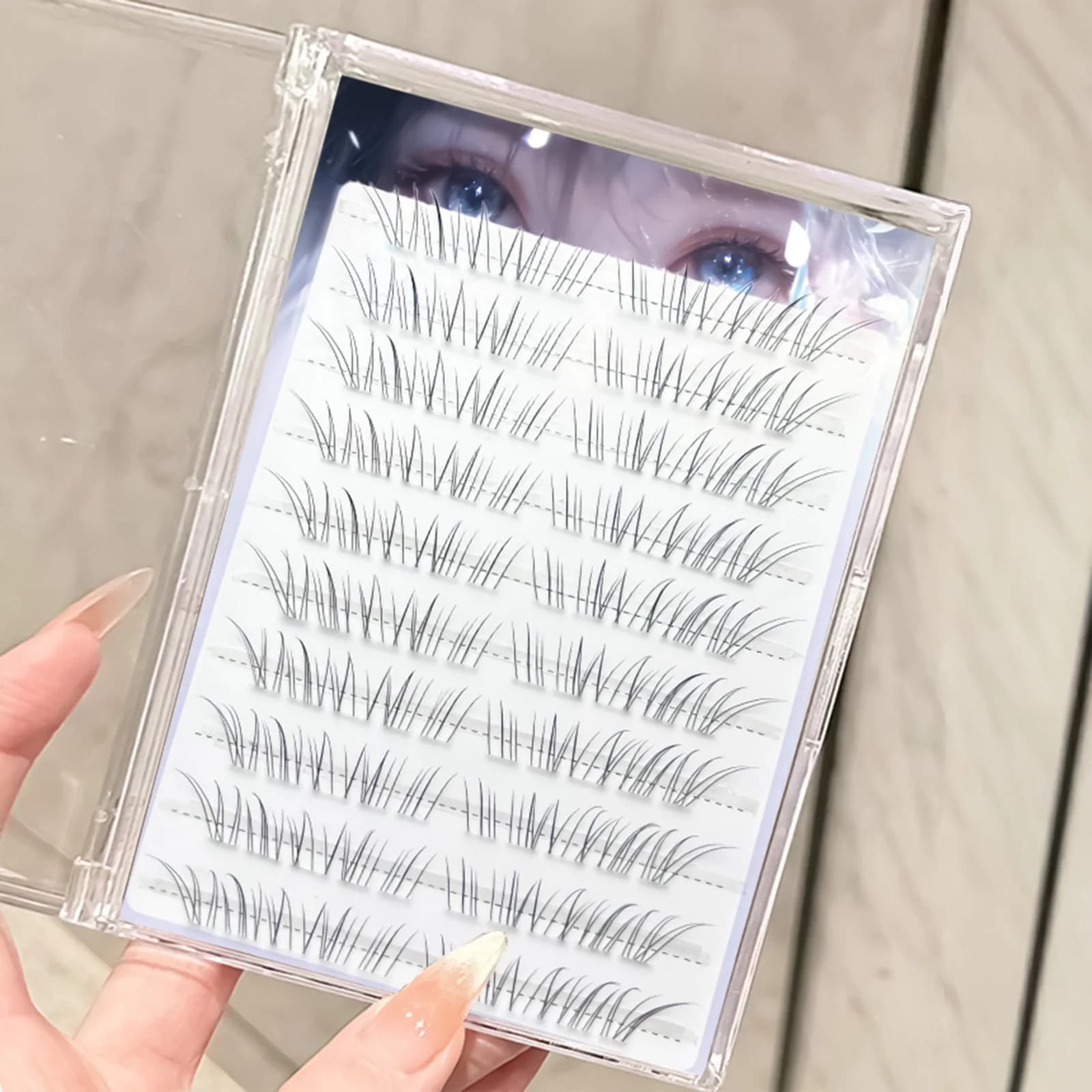 Natural Lash Extensions Individual Cluster Eyelashes Volume Wispy Foxes Style Lashes For Women Makeup Daily Fluffy Lightweight