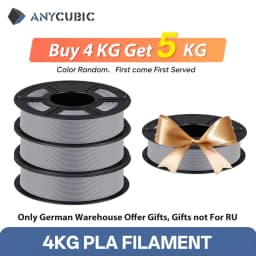 4Kg/lot ANYCUBIC 1.75mm Plastic PLA Filament For FDM 3D Printer 1kg/Roll Consumables 3D Printing Material For Kobra 2 Neo Max