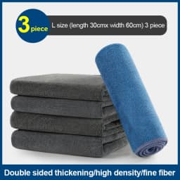 Microfiber Cleaning Towel Thicken Soft Drying Cloth Car Body Washing Towels Double Layer Clean Rags Car Accessories