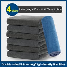 Microfiber Cleaning Towel Thicken Soft Drying Cloth Car Body Washing Towels Double Layer Clean Rags Car Accessories