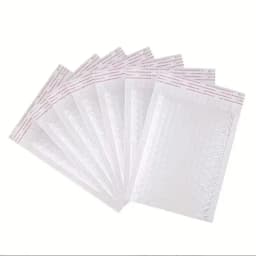10/50pcs Composite Pearlescent Film Bubble Bag White Garment Packaging Express Bag Thickened Envelope Foam Waterproof Bubble Bag