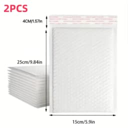10/50pcs Composite Pearlescent Film Bubble Bag White Garment Packaging Express Bag Thickened Envelope Foam Waterproof Bubble Bag