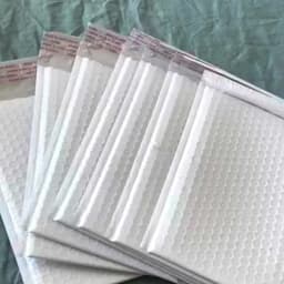 10/50pcs Composite Pearlescent Film Bubble Bag White Garment Packaging Express Bag Thickened Envelope Foam Waterproof Bubble Bag