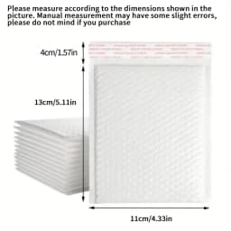 10/50pcs Composite Pearlescent Film Bubble Bag White Garment Packaging Express Bag Thickened Envelope Foam Waterproof Bubble Bag
