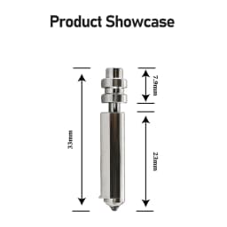 For Anycubic Kobra X Nozzle KX Bimetal Nozzles 0.25/0.6/0.8/0.4mm One-piece Hotend Nozzle Resistant 300℃ For KobraX 3D Printer