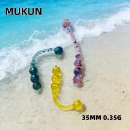 MUKUN Soft Bait New Bait 3.5cm/30pcs 0.35G Fishing Lures Sinking Tremor Bait Soft Fishing Lure Fishy Worms Lure