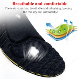 Ultralight Invisible Height Increase Insoles For Men Women Magnet Massage Shoe Heel Insert 2/3/4/5cm Taller Lift Damping Insoles