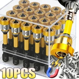 S2 Magnetic Drywall Screwdriver Bits Hex Shank Position Bit Batch Head for Plasterboard Screw Locator PH2 Electric Drilling Tool