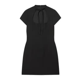 Cut Out Front Bow Tie Mini Dress, Women's Polka Dot Short Sleeve Bodycon Dress, Spring Summer Sexy Fashion Party Dress