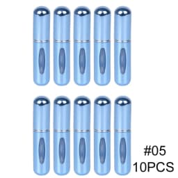 5ml Portable Refillable Spray Bottle Plastic liner Perfume Atomizer Mini Sample Bottle For Cosmetics Travel Empty Container