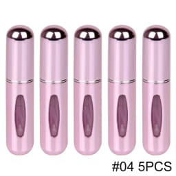 5ml Portable Refillable Spray Bottle Plastic liner Perfume Atomizer Mini Sample Bottle For Cosmetics Travel Empty Container