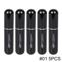 5ml Portable Refillable Spray Bottle Plastic liner Perfume Atomizer Mini Sample Bottle For Cosmetics Travel Empty Container