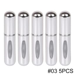 5ml Portable Refillable Spray Bottle Plastic liner Perfume Atomizer Mini Sample Bottle For Cosmetics Travel Empty Container