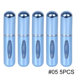 5ml Portable Refillable Spray Bottle Plastic liner Perfume Atomizer Mini Sample Bottle For Cosmetics Travel Empty Container
