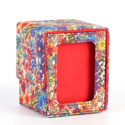 100+ Trading Card Deck Box Holder With Display Window Flower Series TCG Game Magnetic Closure Card Organizer Storage Box Gift