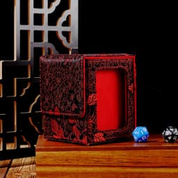 100+ Trading Card Deck Box Holder With Display Window Flower Series TCG Game Magnetic Closure Card Organizer Storage Box Gift