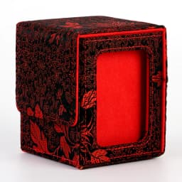 100+ Trading Card Deck Box Holder With Display Window Flower Series TCG Game Magnetic Closure Card Organizer Storage Box Gift