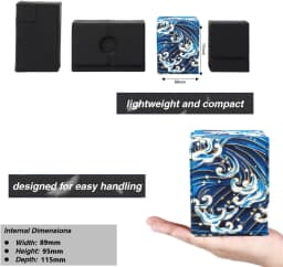 100+ Trading Card Deck Box Holder With Display Window Flower Series TCG Game Magnetic Closure Card Organizer Storage Box Gift