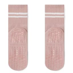 Women's Non-Slip Pilates Socks with Grips 1 Pair Yoga Socks for Barre Ballet Dance Anti-Skid Skid Resistant Grippy Socks
