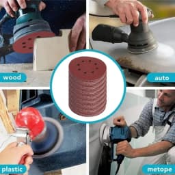 100PCS Sanding Discs 8 Hole Hook And Loop Adhesive Sandpaper 125mm 80~3000 Grits For Random Orbital Sander Abrasive Sheets Tools