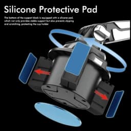 360 Degree Rotation Car in-car Water Cup Holder Car Cup Holder Long Joint Position Mobile Phone Tablet Computer Car Bracket