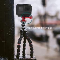 1/4" Aluminum Alloy Screw Converter Mini Tripod Adapter for Gopro 13 12 11 10 9 8 Insta360 X5 X4 X3 Action Camera Monopod Mount