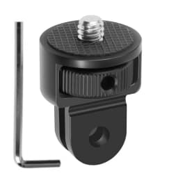 1/4" Aluminum Alloy Screw Converter Mini Tripod Adapter for Gopro 13 12 11 10 9 8 Insta360 X5 X4 X3 Action Camera Monopod Mount